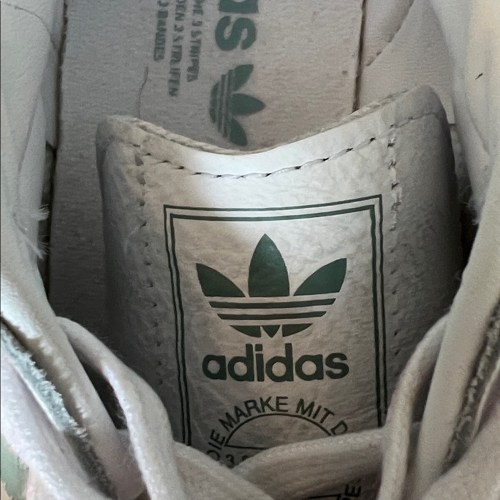 adidas Samba Platform Sneakers White with Light Blue Stripes and Gum Sole - Picture 2 of 7
